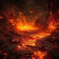 Fiery Depiction of Hell