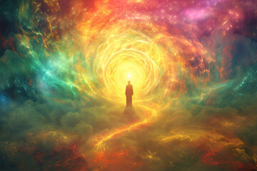 Mindfulness and spiritual enlightenment concept