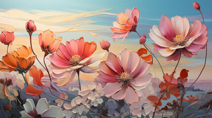 flowers in the sun