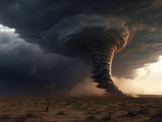 Super tornado . generative ai