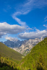 Fototapeta na wymiar Landscape near Vrsic, Triglavski national park, Slovenia