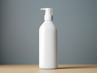 3D Blank White Plastic Spray Bottle Mockup