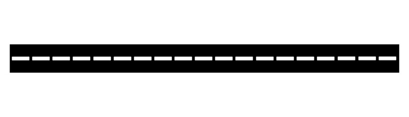 Horizontal line road vector