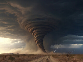 Super tornado . generative ai
