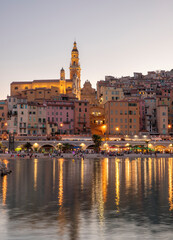 Fototapeta premium Architecture and old town of Menton France