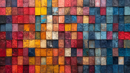 Colorful patchwork background