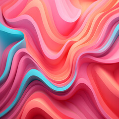 Abstract 3d render, modern geometric background, graphic design. Colorful background.