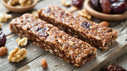 Date and Walnut Energy Bars - A Healthy and Tasty Snack for On-the-Go