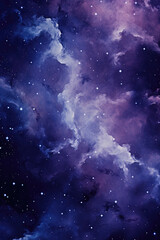 Fototapeta premium Galactic Nebula with Twinkling Stars Background for Displays, wallpapers, backgrounds