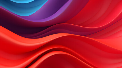 Fototapeta premium A seamless abstract vibrant multicolor texture background with elegant swirling curves in a wave pattern, set against a bright fullcolor material background.