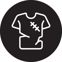 clothes glyph icon