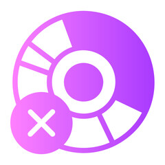 disc gradient icon