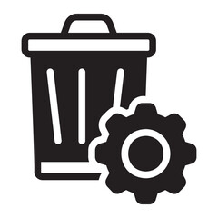 waste glyph icon