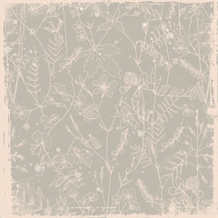 Lovely floral background. Meadow grasses.	