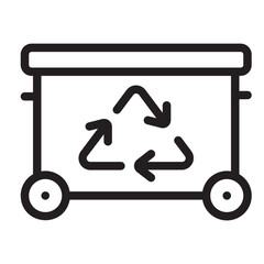 trash line icon