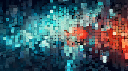 Ordered and Chaotic Pixels for a Modern Technological Aesthetic