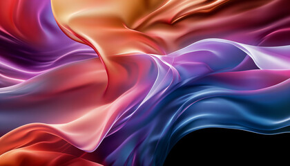 Abstract colorful waves wallpaper