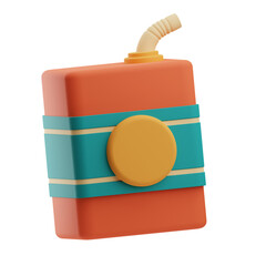 Daycare Object Juice 3D Illustration