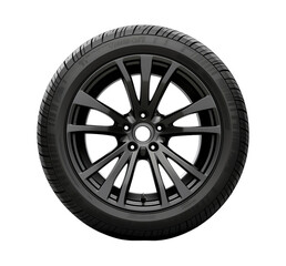 Obraz premium Car wheels and tires isolated on transparent background. PNG file, cut out