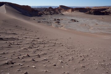 ‎⁨Amazing Sand Dunes and Mountains in The Valley of The Moon (Valle De La Luna)⁩, ⁨San Pedro de Atacama⁩, ⁨Chile.⁩