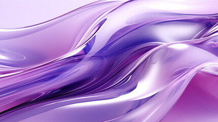 3d, transparent infinity design, abstract purple glass background with curvy glass. Simple modern minimalist wallpaper, Generated AI