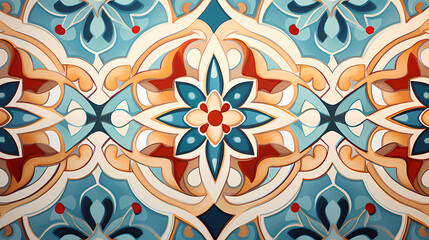 A Pattern Inspired by Vibrant Moroccan Tiles