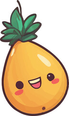 Illustration Abstrack Vector Of Image Cartoon  fruits 