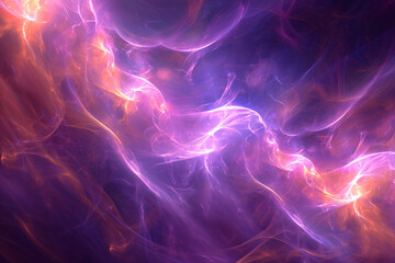 Purple and yellow psychic waves abstract background