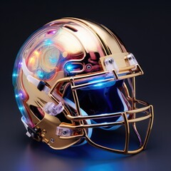 Fototapeta premium futuristic football game helmet