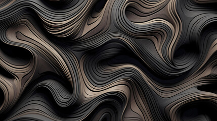 Obraz premium Abstract Lines and Curves Unleashed in a Pattern