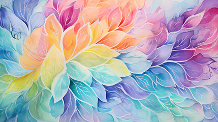 Fototapeta na wymiar Vibrant Watercolor Textures in an Artistic Pattern