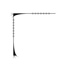 Hand Draw Corner Shapes Flower Decoration Vector Design Doodle Sketch Style For Wedding And Banner