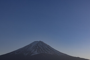 日の入り後の富士山