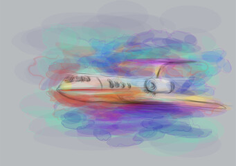 private jet abstract