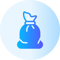 garbage bag gradient icon