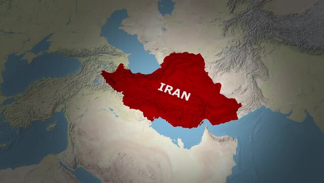 Iranian Landscape Map.Political Map: The Islamic Republic of Iran