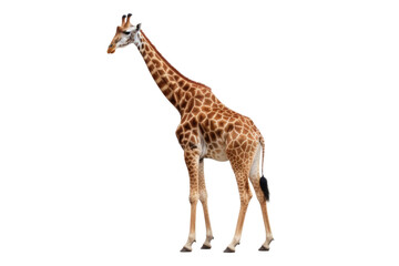 Full-length giraffe isolated