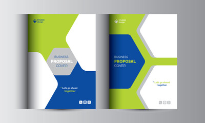 Business Proposal Catalog Cover Design Template Concepts 