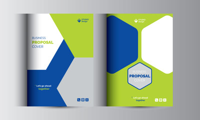 Business Proposal Catalog Cover Design Template Concepts 