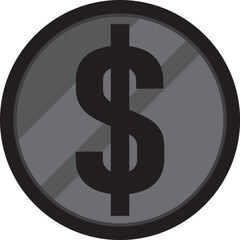 Coin currency vector logo