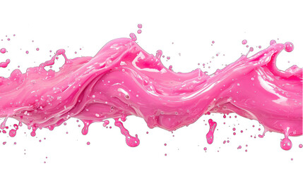 Graphic banner of pink paint or slime splashing