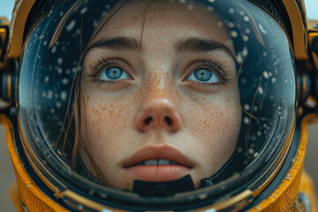 Otherworldly Explorer in the Desolate Wastes