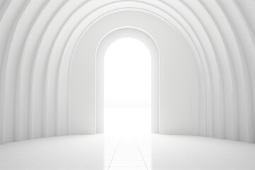 White room and white door, a mysterious door worth searching for.