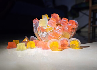 Fruits Flavour Jelly food Cup, images HD wallpaper