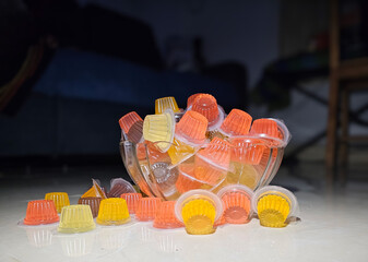 Fruits Flavour Jelly food Cup, images HD wallpaper