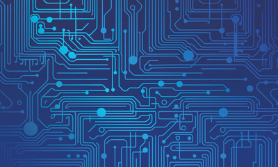 blue abstract circuit board background isolated vector design