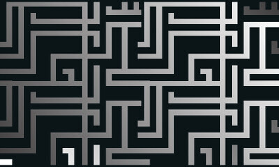 abstract seamless maze, pattern, labyrinth isolated background design