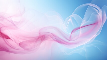 Fototapeta premium Serene light blue abstract background with elegant white smoke and subtle pink illumination – ideal for presentations and creative projects