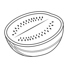 Watermelon fruit for healthy food for body. Symbol of Palestine state. 