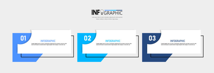 Presentation business infographic template vector.	
